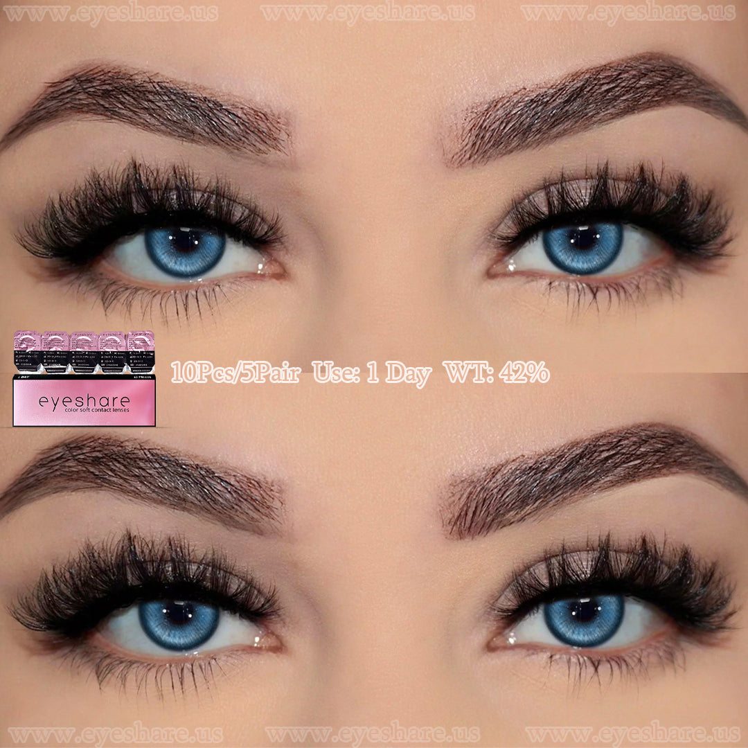Rynx Madrid Blue 1 Day Use I 14.0mm, 10 pcs=5 pairs, Cosplay