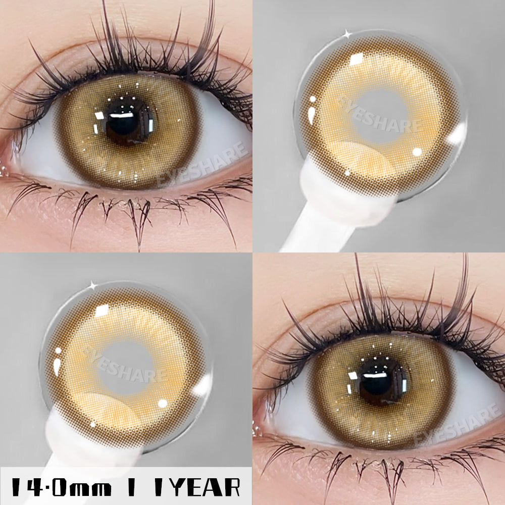 Rynx Cosplay Madrid Brown 14.0mm 1 Pair | 1 Year