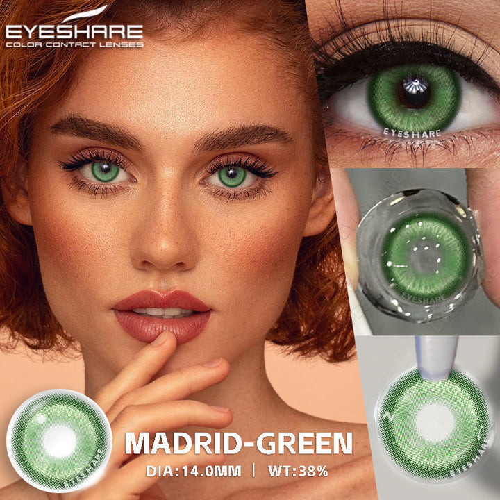 Rynx Cosplay Madrid Green 14.0 mm 1 Pair | 1 Year