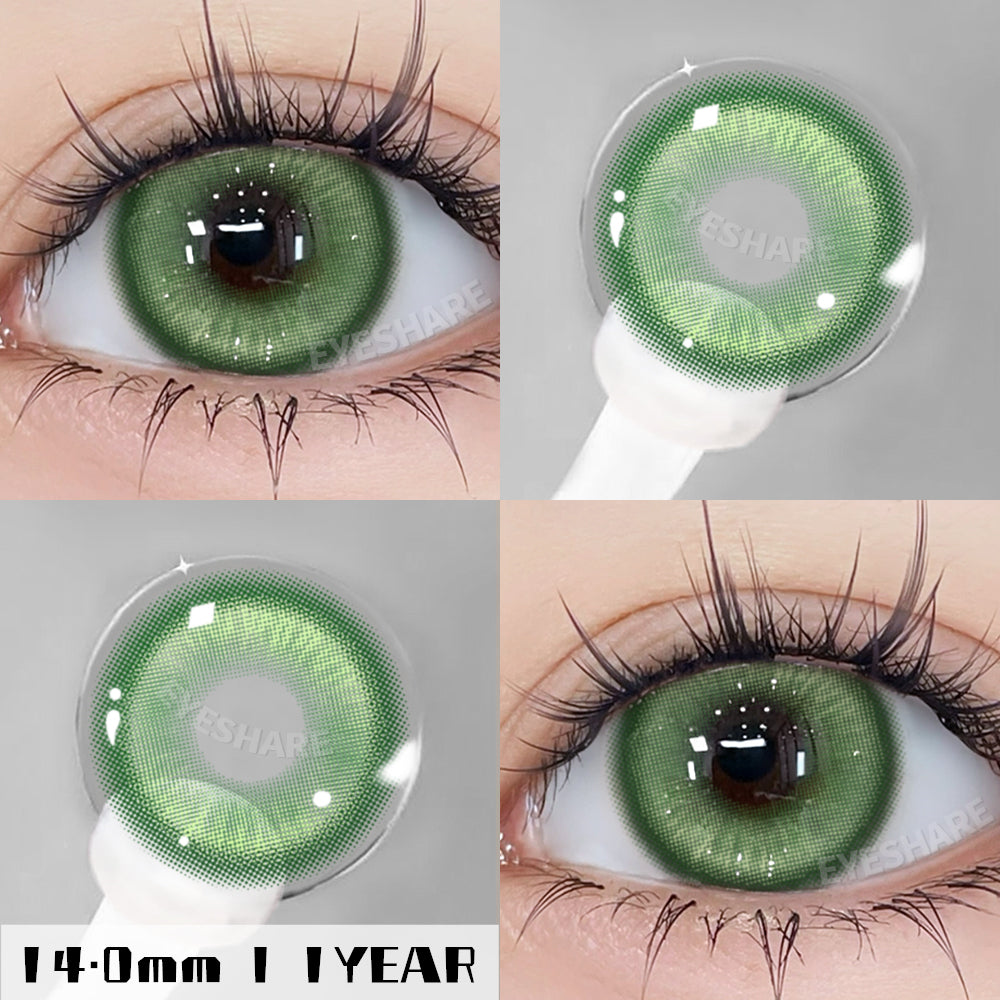 Rynx Cosplay Madrid Green 14.0 mm 1 Pair | 1 Year