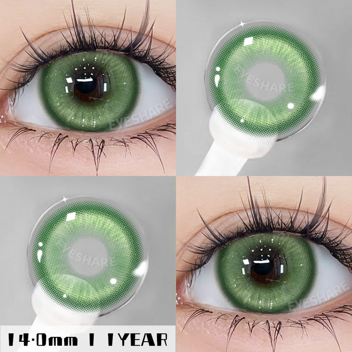 Rynx Cosplay Madrid Green 14.0 mm 1 Pair | 1 Year