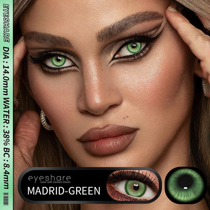 Rynx Cosplay Madrid Green 14.0 mm 1 Pair | 1 Year