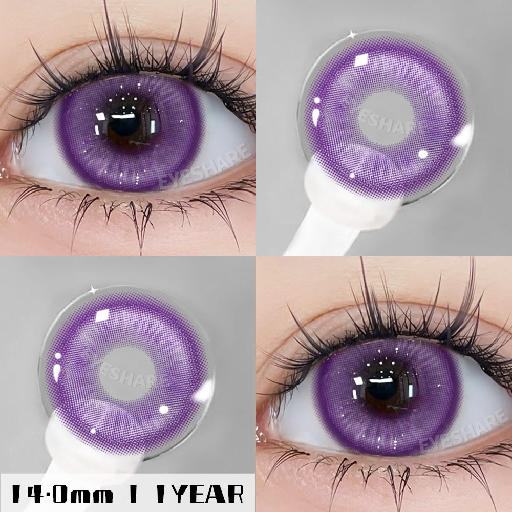 Rynx Cosplay Madrid Purple 14.0 mm 1 Pair | 1 Year