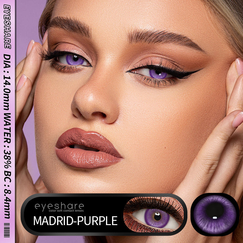Rynx Cosplay Madrid Purple 14.0 mm 1 Pair | 1 Year
