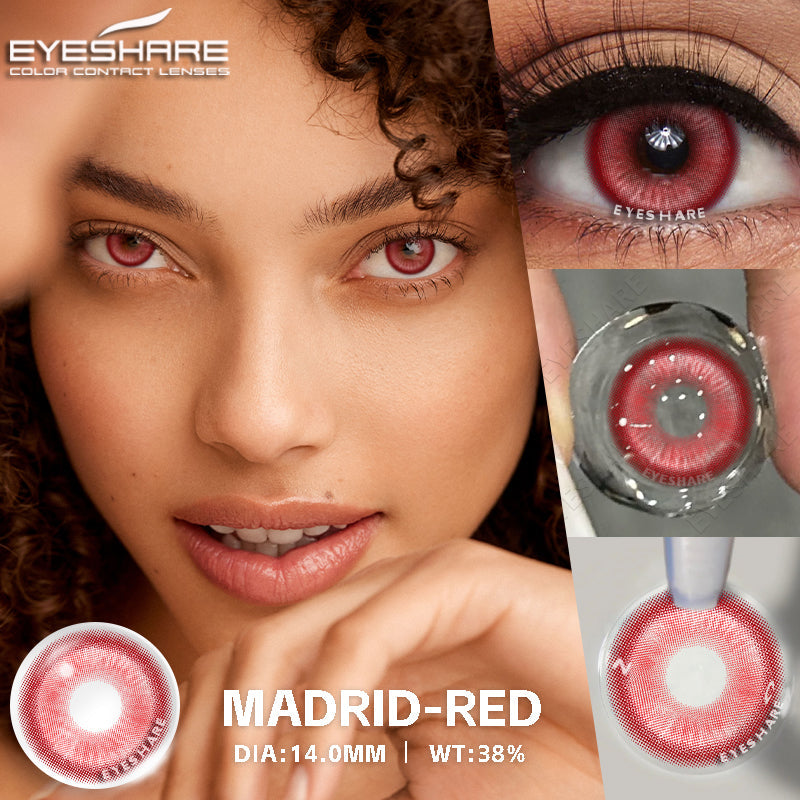 Rynx Cosplay Madrid Red 14.0mm 1 Pair | 1 Year