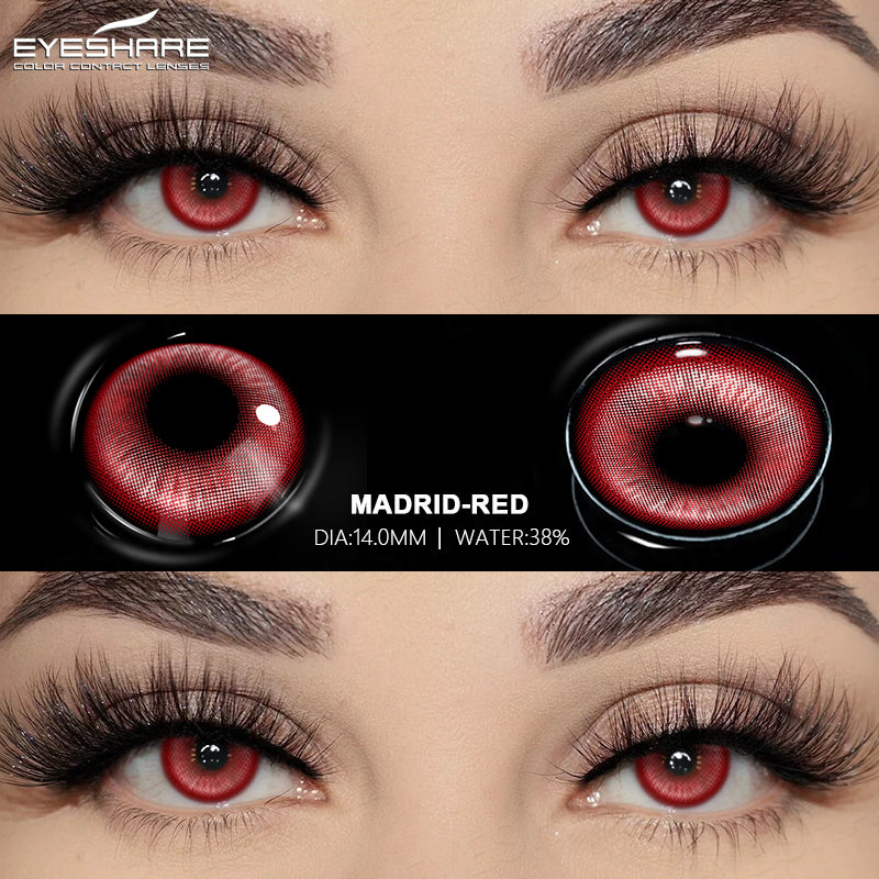 Rynx Cosplay Madrid Red 14.0mm 1 Pair | 1 Year