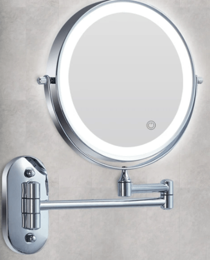 Lisslune | LED magnifying mirror with adjustable lighting and rechargeable battery