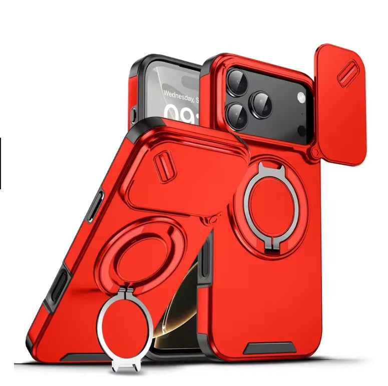 Lisslune | Robust magnetic armor case with stand for iPhone 17 series