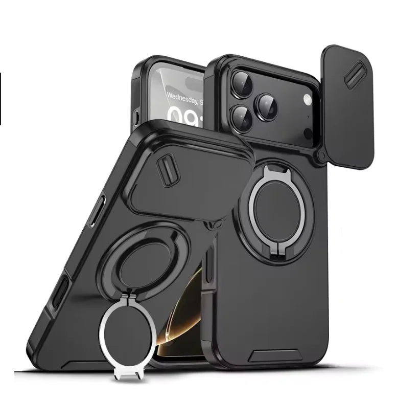 Lisslune | Robust magnetic armor case with stand for iPhone 17 series