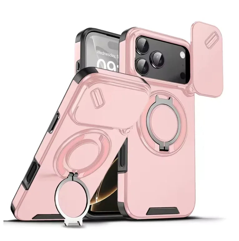 Lisslune | Robust magnetic armor case with stand for iPhone 17 series