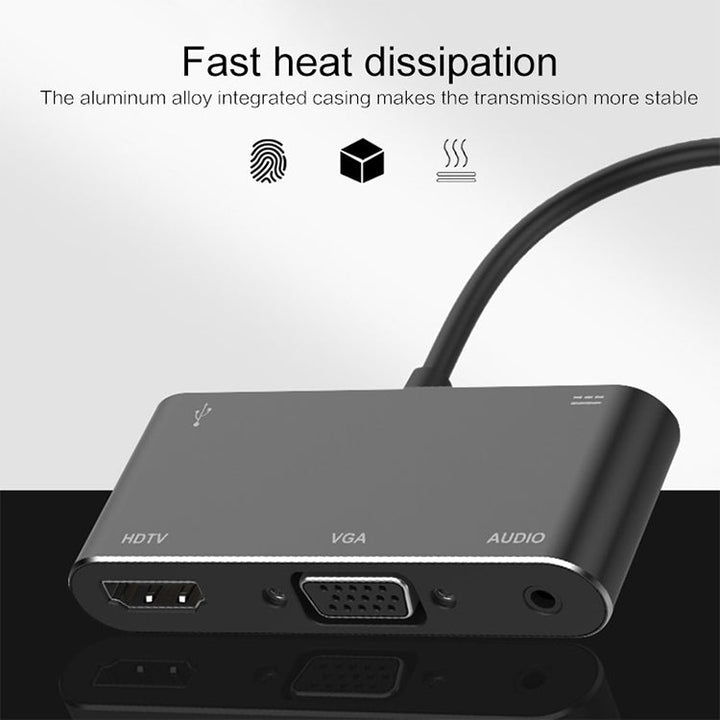 Lisslune | USB-C / Type-C to HDMI / VGA / USB 3.0 / PD Converter