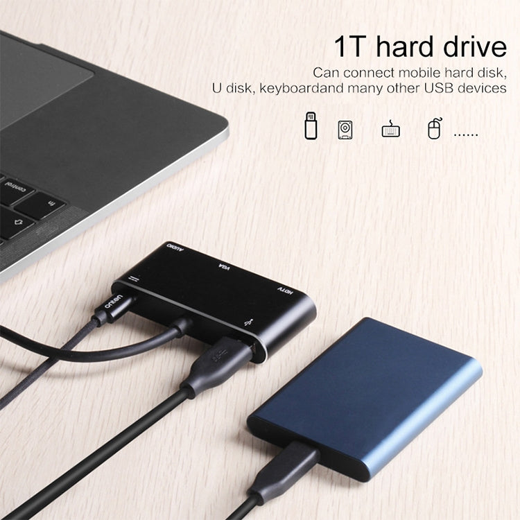 Lisslune | USB-C / Type-C to HDMI / VGA / USB 3.0 / PD Converter
