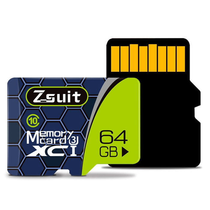 Lisslune | Zsuit 64GB High Speed Class10 Silver Gray TF(Micro SD) Memory Card