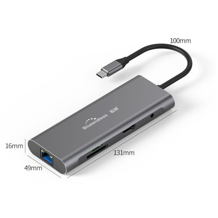 Lisslune | Blueendless 9 In 1 Multifunction Type-C / USB-C HUB Expansion Dock