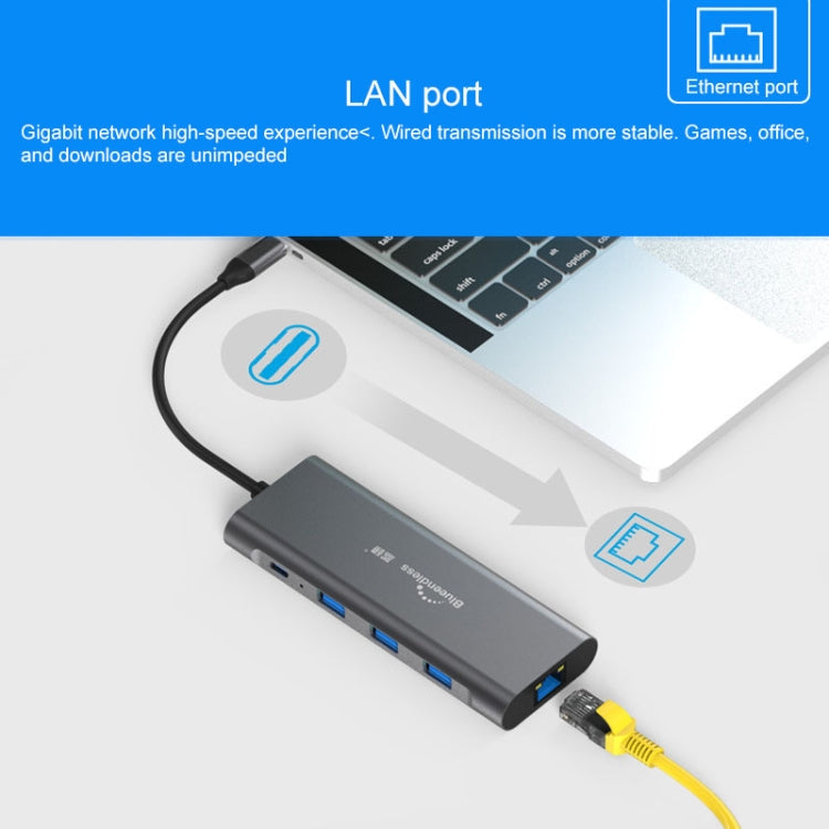 Lisslune | Blueendless 9 In 1 Multifunction Type-C / USB-C HUB Expansion Dock