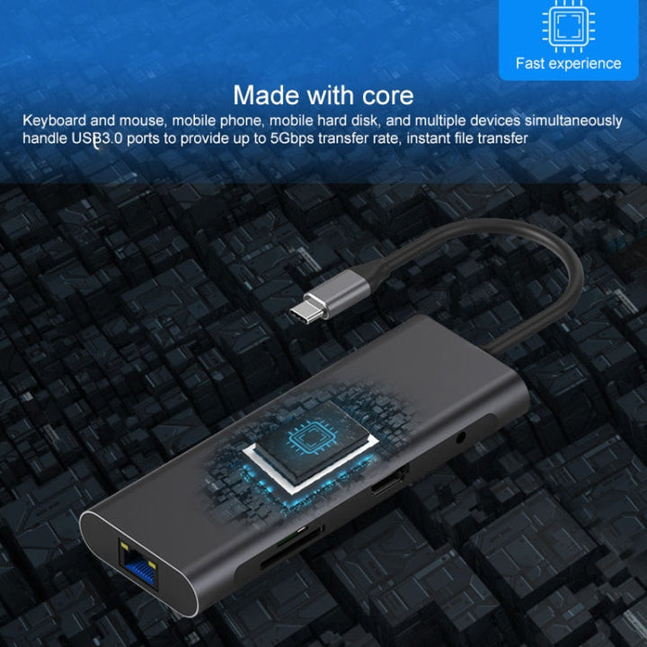 Lisslune | Blueendless 9 In 1 Multifunction Type-C / USB-C HUB Expansion Dock