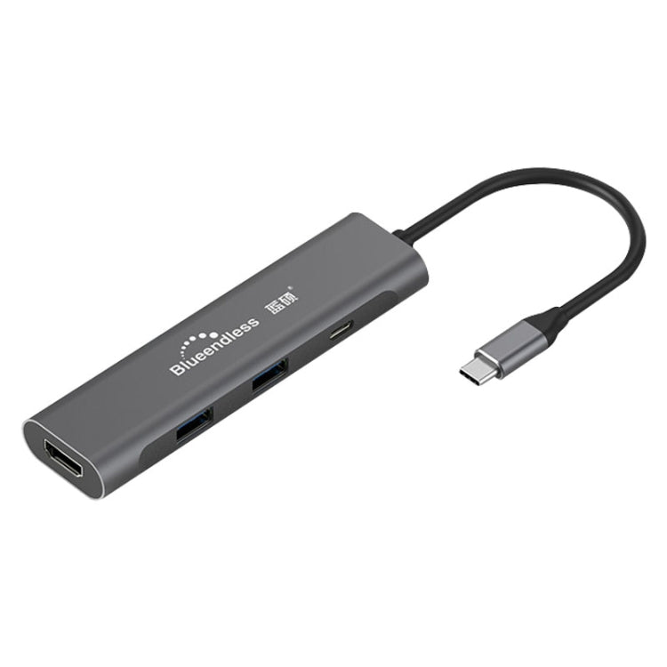Lisslune | Blueendless 4 In 1 Multifunction Type-C / USB-C to HDMI + PD + Dual USB 3.0 HUB Expansion Dock