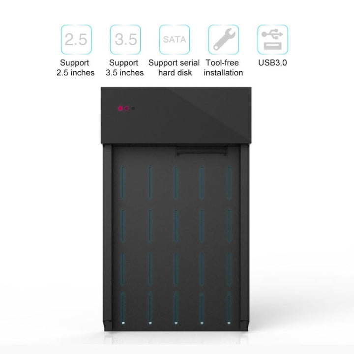 Lisslune | Blueendless 2.5 / 3.5 inch SSD USB 3.0 PC Computer External Solid State Mobile Hard Drive Enclosure Hard Drive Storage (AU Plug)