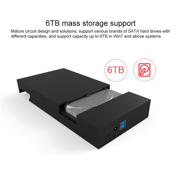 Lisslune | Blueendless 2.5 / 3.5 inch SSD USB 3.0 PC Computer External Solid State Mobile Hard Drive Enclosure Hard Drive (UK Plug)