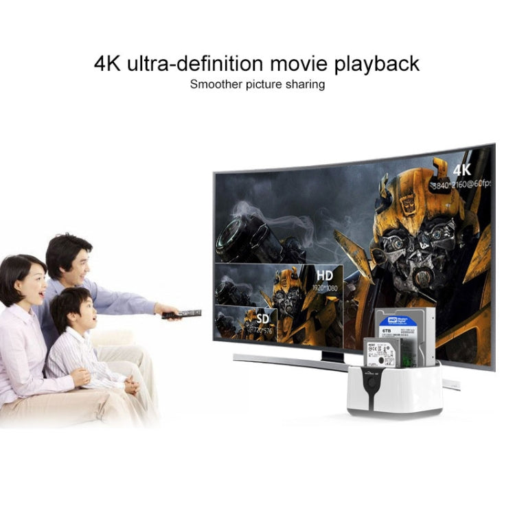 Lisslune | Blueendless 2.5 / 3.5 Inch SATA USB 3.0 2 Bay Hard Drive Dock (AU Plug)