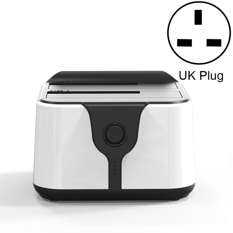 Lisslune | Blueendless 2.5 / 3.5 Inch SATA USB 3.0 2 Bay Hard Drive Dock (UK Plug)