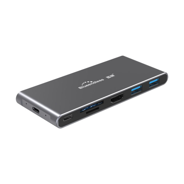 Lisslune | Blueendless 6 In 1 Multifunction Type-C / USB-C HUB Expansion Dock M.2 NGFF Solid State Drive