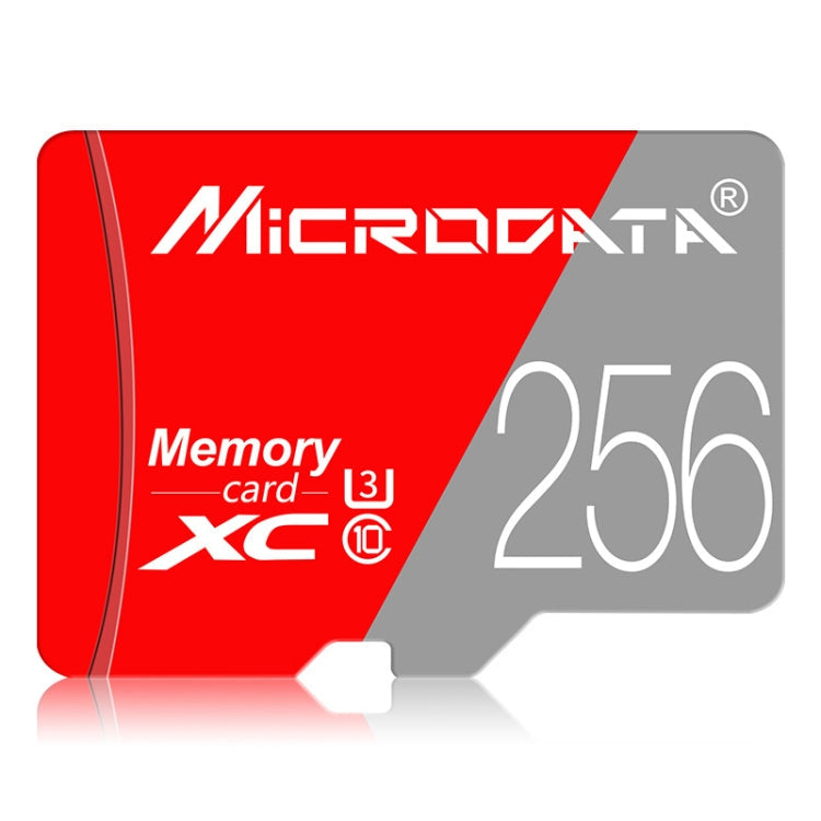 Lisslune | MICRODATA 256GB Class 10 Red and Gray TF (Micro SD) Memory Card
