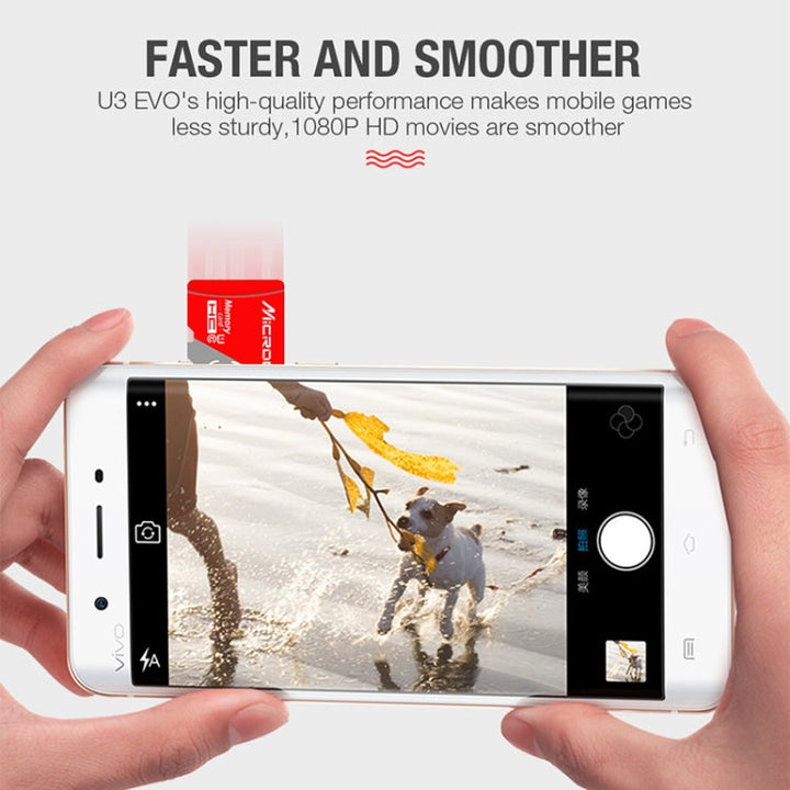 Lisslune | MICRODATA 256GB Class 10 Red and Gray TF (Micro SD) Memory Card