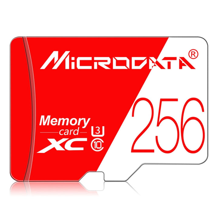 Lisslune | MICRODATA 256GB High Speed U3 Red and White TF(Micro SD) Memory Card