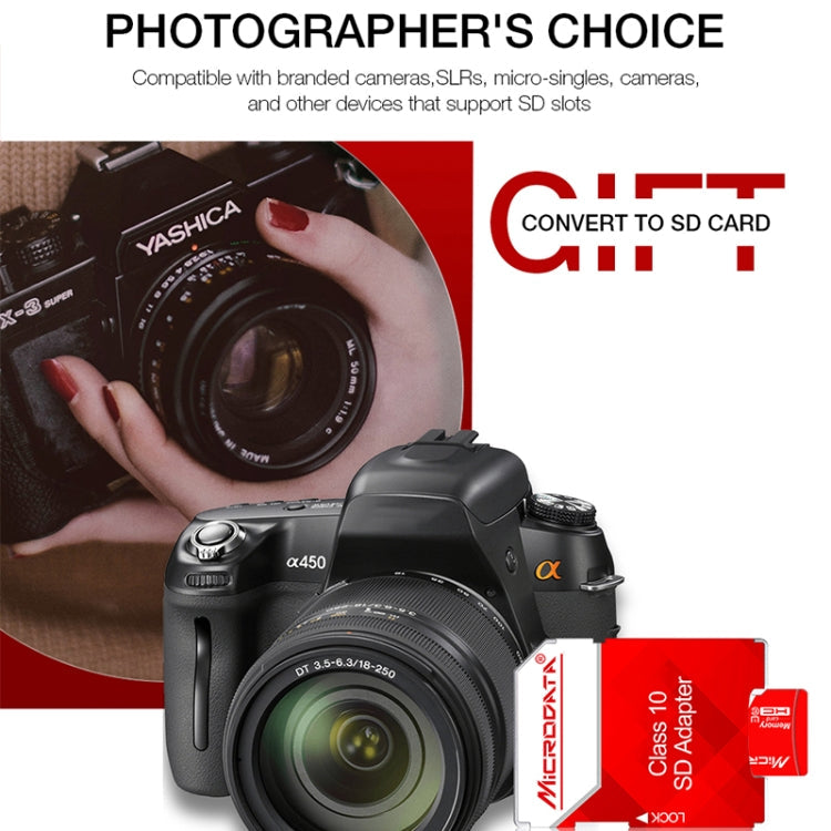 Lisslune | MICRODATA 256GB High Speed U3 Red and White TF(Micro SD) Memory Card