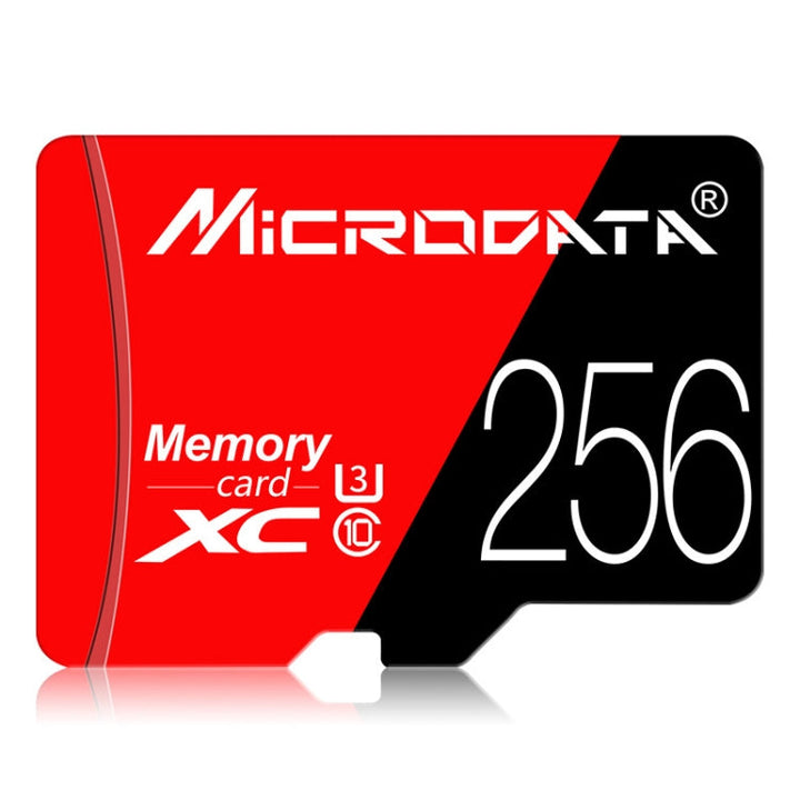 Lisslune | MICRODATA 256GB U3 Red and Black TF(Micro SD) Memory Card