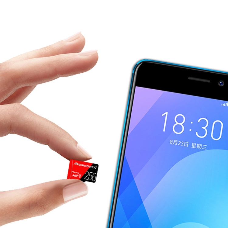 Lisslune | MICRODATA 256GB U3 Red and Black TF(Micro SD) Memory Card