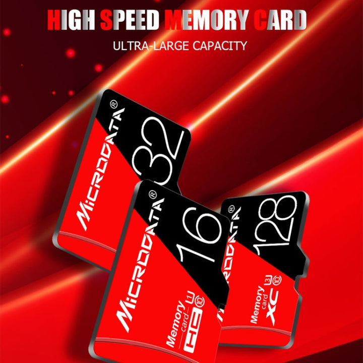 Lisslune | MICRODATA 256GB U3 Red and Black TF(Micro SD) Memory Card