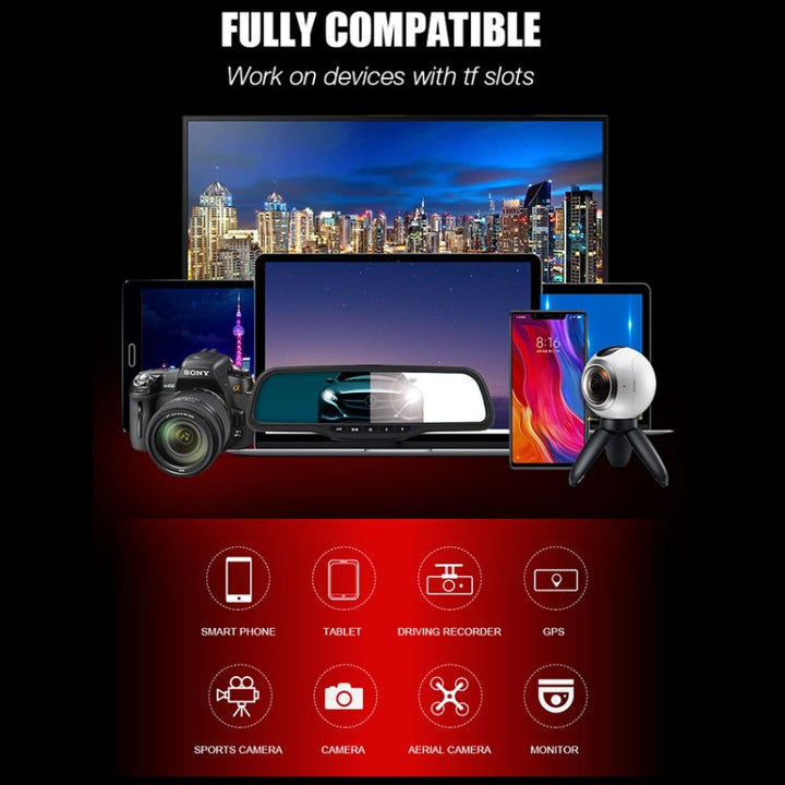 Lisslune | MICRODATA 256GB U3 Red and Black TF(Micro SD) Memory Card