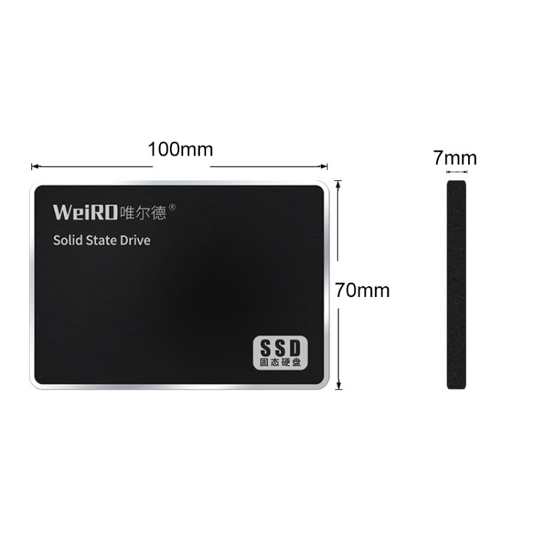 Lisslune | WEIRD S500 120GB 2.5 Inch SATA3.0 Solid State Drive for Laptop, Desktop