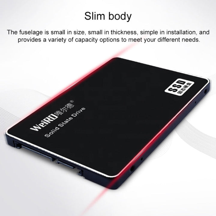 Lisslune | WEIRD S500 128GB 2.5 Inch SATA3.0 Solid State Drive for Laptop, Desktop