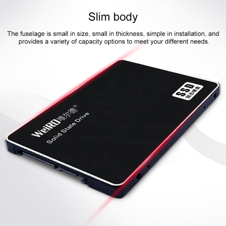 Lisslune | WEIRD S500 256GB 2.5 Inch SATA3.0 Solid State Drive for Laptop, Desktop