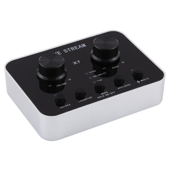 Lisslune | X7 Live Broadcast Audio USB Headset Microphone Webcast Entertainment Streamer Sound Card for Phone, Computer PC
