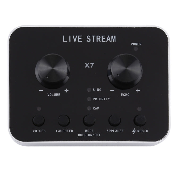Lisslune | X7 Live Broadcast Audio USB Headset Microphone Webcast Entertainment Streamer Sound Card for Phone, Computer PC