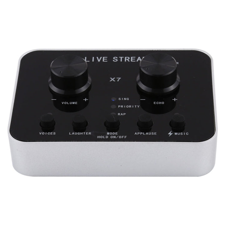 Lisslune | X7 Live Broadcast Audio USB Headset Microphone Webcast Entertainment Streamer Sound Card for Phone, Computer PC