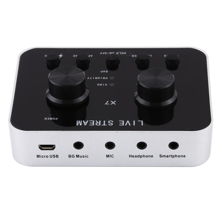 Lisslune | X7 Live Broadcast Audio USB Headset Microphone Webcast Entertainment Streamer Sound Card for Phone, Computer PC