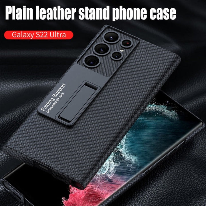 Lisslune | Luxurious, ultra-thin leather phone case, shockproof, for Samsung Galaxy 23
