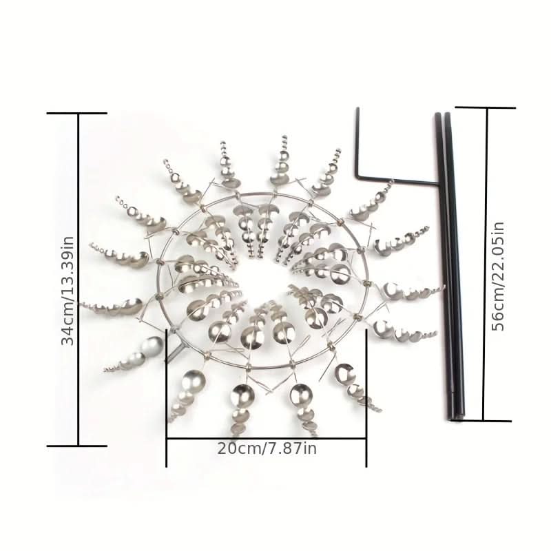 Lisslune | Artistic Metal Wind Spinner with Gentle Rotation
