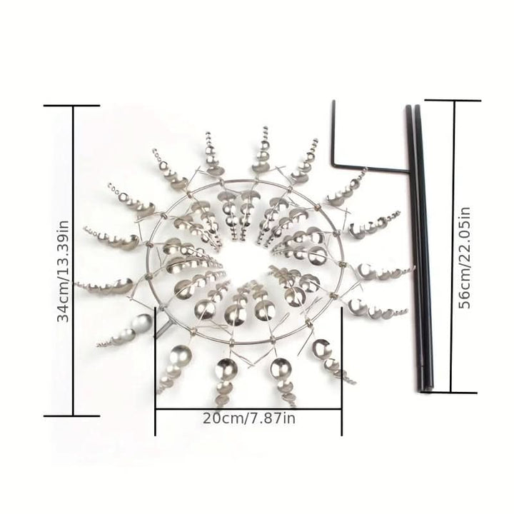 Lisslune | Artistic Metal Wind Spinner with Gentle Rotation