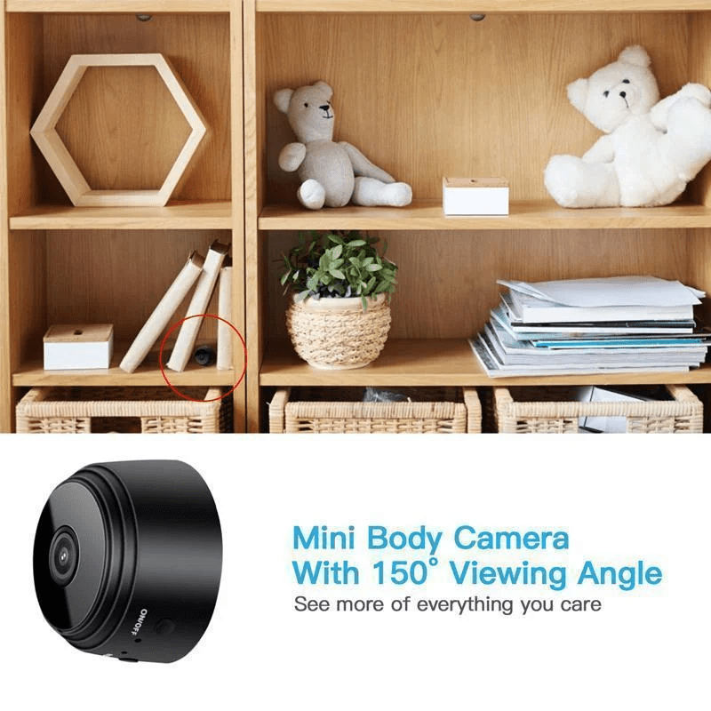Lisslune | 1080p Mini Camera with Night Vision & App Control
