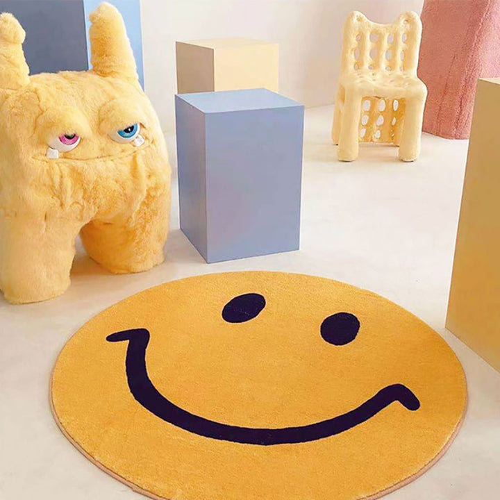 Lisslune | Smiley Face Rug
