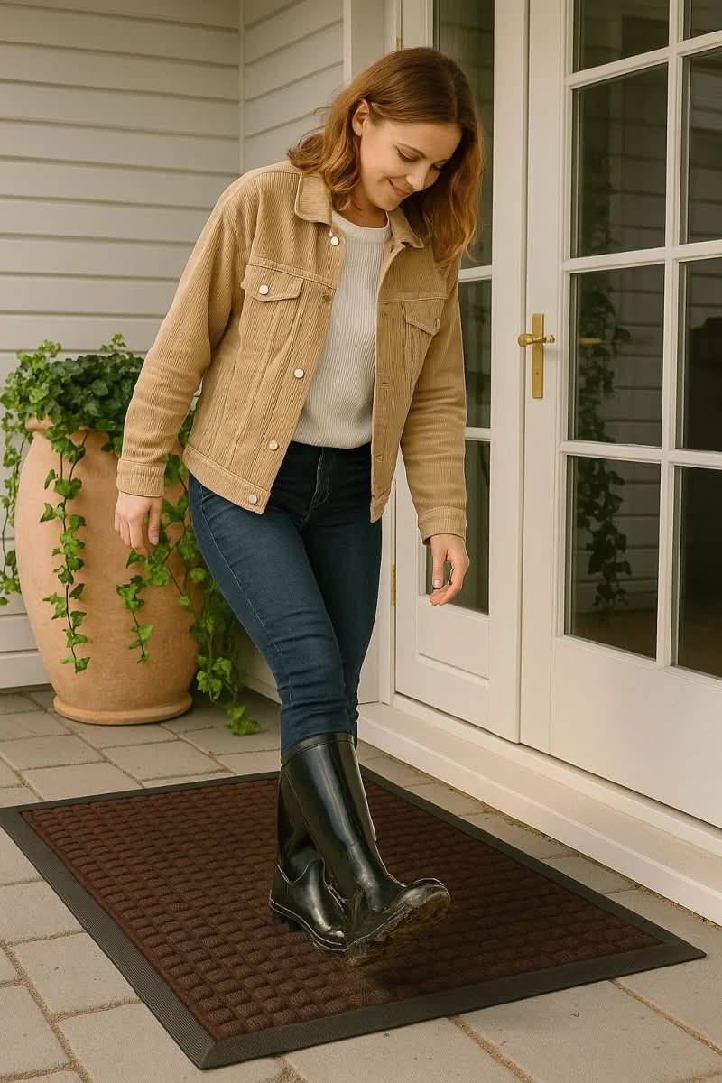 Lisslune | Robust Anti-Slip Doormat for Scraping Dirt