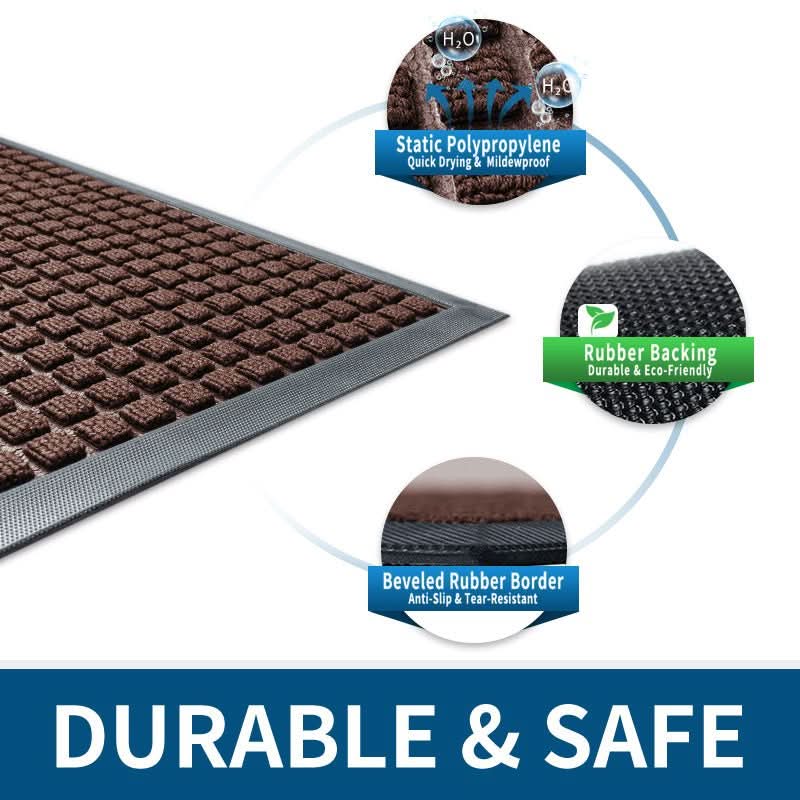 Lisslune | Robust Anti-Slip Doormat for Scraping Dirt