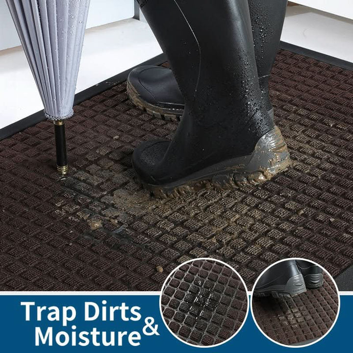 Lisslune | Robust Anti-Slip Doormat for Scraping Dirt