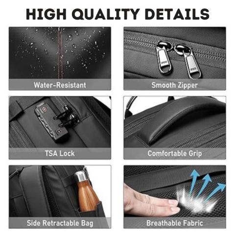 Lisslune | Vacuum Compression Backpack – Designed to Pair with Your Gear-Tech Vacuum Sealer | Travel Smart & Pack Light